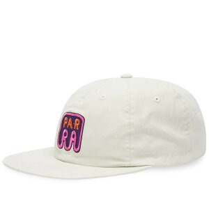 yz oC p Y Xq ANZT[ By Parra Fast Food Logo 6 Panel Cap Off White