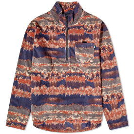 【送料無料】 カブー メンズ シャツ トップス Kavu Bay Ridge Half Zip Fleece Duff Tie Dye