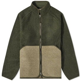 【送料無料】 フォーク メンズ パーカー・スウェット アウター Folk Puzzle Fleece Olive Wool Mix