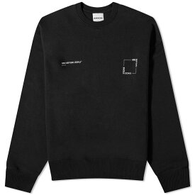 【送料無料】 エムケーアイ メンズ パーカー・スウェット アウター MKI Square Logo Crew Sweatshirt Black