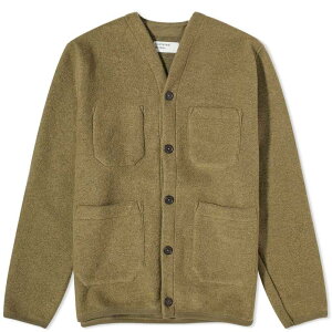jo[T[NX Y AE^[ jbgEZ[^[ E[ J[fBK t[X Universal Works Wool Fleece Cardigan Lovat