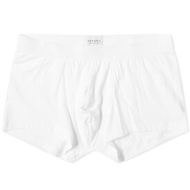 【送料無料】 サンスペル メンズ ボクサーパンツ アンダーウェア Sunspel Cotton Stretch Trunk White