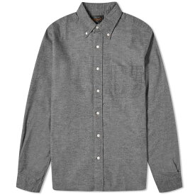 【送料無料】 ビームス プラス メンズ シャツ トップス Beams Plus Button Down Solid Flannel Shirt Grey