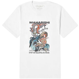 【送料無料】 マハリシ メンズ Tシャツ トップス Maharishi Double Dragon T-Shirt White