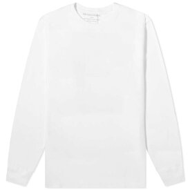 【送料無料】 マハリシ メンズ Tシャツ トップス Maharishi Long Sleeve Firefighter Print T-Shirt White