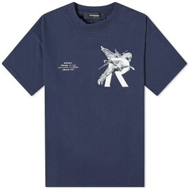 【送料無料】 リプレゼント メンズ Tシャツ トップス Represent Giants T-shirt presented by END. Midnight Navy