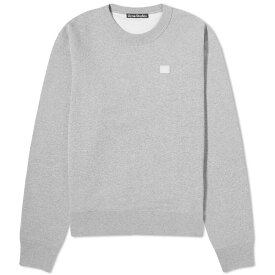 【送料無料】 アクネ ストゥディオズ メンズ パーカー・スウェット アウター Acne Studios Fairah Face Crew Sweat Light Grey Melange