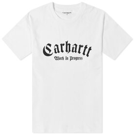 【送料無料】 カーハート メンズ Tシャツ トップス Carhartt WIP Onyx T-Shirt White & Black
