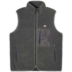 【送料無料】 ダントン メンズ ベスト アウター Danton Insulation Boa Fleece Vest Charcoal Grey