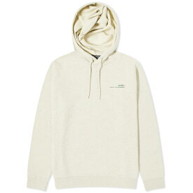 【送料無料】 アーペーセー メンズ パーカー・スウェット フーディー アウター A.P.C. Overdyed Item Logo Hoodie Light China Green