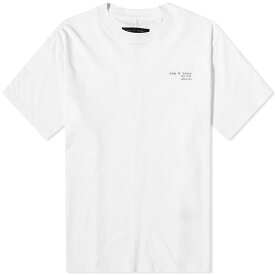 【送料無料】 ラグアンドボーン メンズ Tシャツ トップス Rag & Bone Logo T-Shirt White