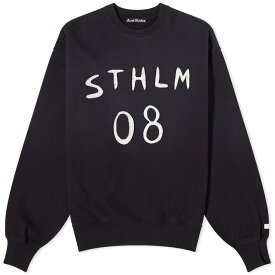 【送料無料】 アクネ ストゥディオズ メンズ パーカー・スウェット アウター Acne Studios Fiah 08 Sthlm Crew Sweat Carbon Grey