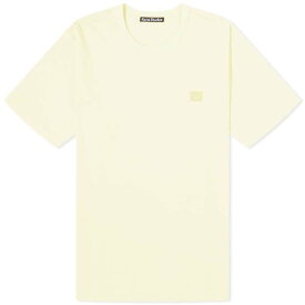 【送料無料】 アクネ ストゥディオズ メンズ Tシャツ トップス Acne Studios Nash X Face T-Shirt Sand & Green