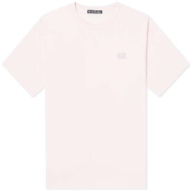 【送料無料】 アクネ ストゥディオズ メンズ Tシャツ トップス Acne Studios Exford Face T-Shirt Light Pink