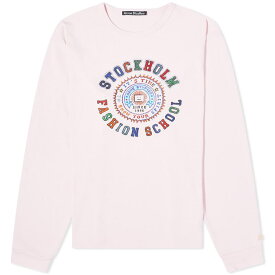 【送料無料】 アクネ ストゥディオズ メンズ Tシャツ トップス Acne Studios Long Sleeve Eisen School T-Shirt Light Pink
