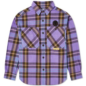 【送料無料】 ベイシング エイプ メンズ シャツ トップス AAPE Check Flannel Shirt Purple (Brown)