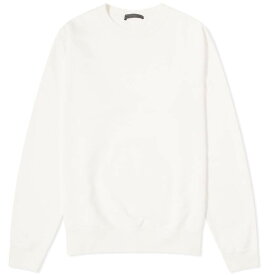 【送料無料】 ソフネット メンズ パーカー・スウェット アウター SOPHNET. Cotton Cashmere Crew Sweatshirt White