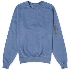 【送料無料】 フリズムワークス メンズ パーカー・スウェット アウター FrizmWORKS Pigment Dyed MIL Sweatshirt Indigo