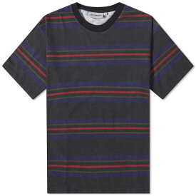 【送料無料】 カーハート メンズ Tシャツ トップス Carhartt WIP Oregon Stripe T-Shirt Black Starco Stripe