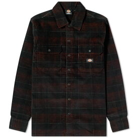 【送料無料】 ディッキーズ メンズ シャツ トップス Dickies Alma Corduroy Check Shirt Dark Check