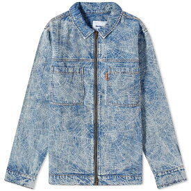 【送料無料】 バターグッズ メンズ ジャケット・ブルゾン アウター Butter Goods Overdye Web Denim Jacket Acid Wash Indigo