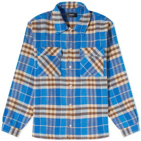 【送料無料】 リプレゼント メンズ シャツ トップス Represent Intial Print Flannel Shirt Cobolt