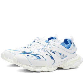 【送料無料】 バレンシアガ メンズ 靴下 アンダーウェア Balenciaga Track Sock Sneaker White & Blue