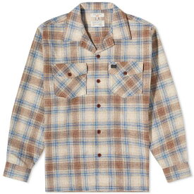 【送料無料】 ヌーディージーンズ メンズ シャツ トップス Nudie Vincent Plaid Check Overshirt Beige