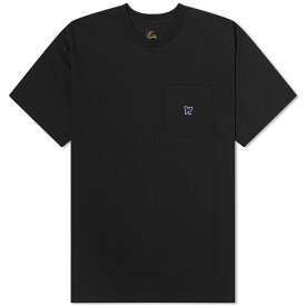 【送料無料】 ニードルズ メンズ Tシャツ トップス Needles Pocket T-Shirt Black