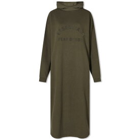 【送料無料】 フィアオブゴッド レディース ワンピース トップス Fear of God ESSENTIALS Nylon Fleece Hooded Dress Ink