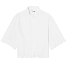 【送料無料】 イザベルマランエトワール レディース シャツ トップス Isabel Marant Etoile Rommy Cropped Shirt White