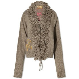 【送料無料】 ブレインデッド レディース ニット・セーター カーディガン アウター Brain Dead Marled Embroidered Cardigan Clay