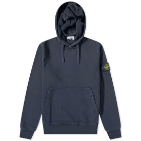 【送料無料】 ストーンアイランド メンズ パーカー・スウェット フーディー アウター Stone Island Garment Dyed Popover Hoody Navy