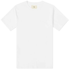 【送料無料】 フォーク メンズ Tシャツ トップス Folk Contrast Sleeve T-Shirt White