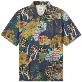 【送料無料】 フォーク メンズ シャツ トップス Folk Patterned Vacation Shirt END EXCLUSIVE Forest Print
