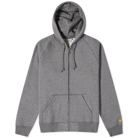 【送料無料】 カーハート メンズ ジャケット・ブルゾン アウター Carhartt WIP Hooded Chase Jacket Dark Grey Heather & Gold