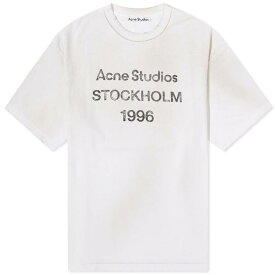 【送料無料】 アクネ ストゥディオズ メンズ Tシャツ トップス Acne Studios Exford 1996 T-Shirt Dusty White