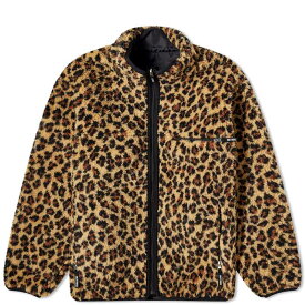 【送料無料】 ワコマリア メンズ ジャケット・ブルゾン アウター Wacko Maria Reversible Leopard Fleece Jacket Beige