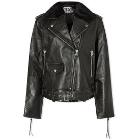 【送料無料】 ヌーディージーンズ レディース ジャケット・ブルゾン アウター Nudie Jeans Co Greta Biker Leather Jacket Black