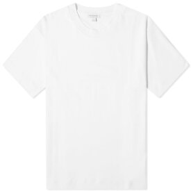 【送料無料】 サンスペル メンズ Tシャツ トップス Sunspel Heavy Weight T-Shirt White