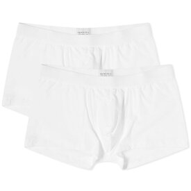 【送料無料】 サンスペル メンズ ボクサーパンツ アンダーウェア Sunspel Cotton Trunks - 2-Pack White