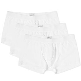 【送料無料】 サンスペル メンズ ボクサーパンツ アンダーウェア Sunspel Cotton Trunks - 3-Pack White