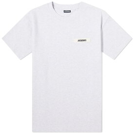 【送料無料】 ジャクエムス メンズ Tシャツ トップス Jacquemus Gros Grain Logo T-Shirt Grey