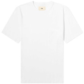 【送料無料】 フォーク メンズ Tシャツ トップス Folk Pocket Nep Assembly T-Shirt White