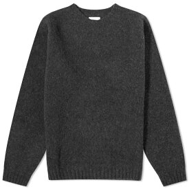 【送料無料】 ノースプロジェクト メンズ ニット・セーター アウター Norse Projects Birnir Brushed Lambswool Crew Jumper Charcoal Melange