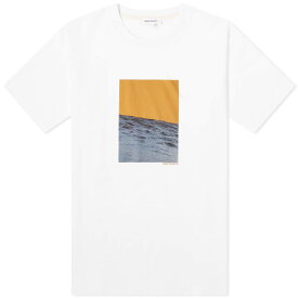 【送料無料】 ノースプロジェクト メンズ Tシャツ トップス Norse Projects Johannes Organic Waves Print T-shirt White