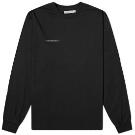 【送料無料】 パンゲア メンズ Tシャツ トップス Pangaia Long Sleeve T-Shirt Black