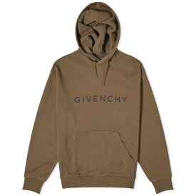 【送料無料】 ジバンシー メンズ パーカー・スウェット フーディー アウター Givenchy Archetype Logo Hoodie Khaki