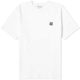 【送料無料】 メゾンキツネ メンズ Tシャツ トップス Maison Kitsune Bold Fox Head Patch Comfort T-Shirt White