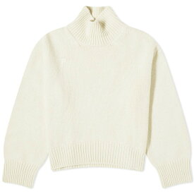【送料無料】 パンゲア レディース ニット・セーター アウター Pangaia Recycled Cashmere Knit Chunky Turtleneck Sweater Ecru Ivory